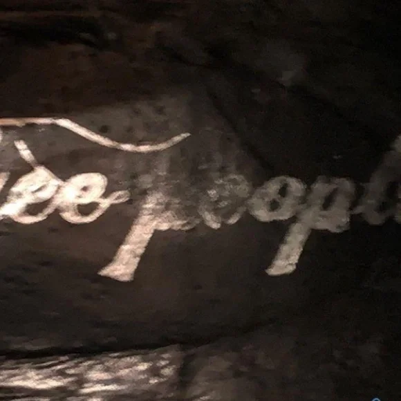 Free People Suede Boots w/Back Zipper and Low Heel   Black Size 41 - Picture 5 of 6